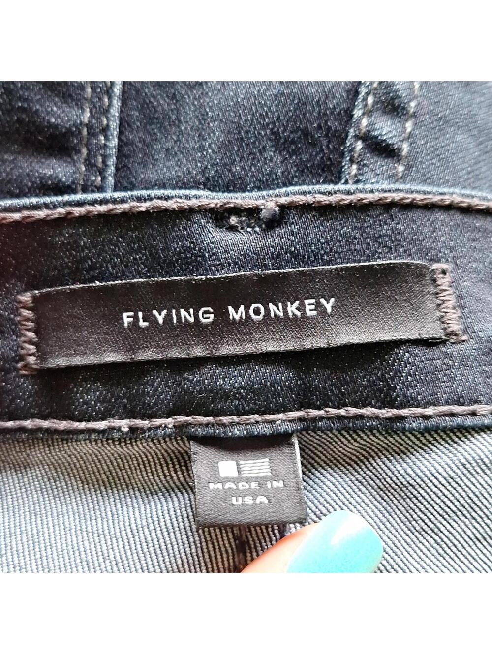Flying Monkey Dark Wash Skinny Jean Size 27 - Picture 5 of 7